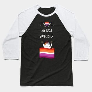 Lesbian flag Baseball T-Shirt